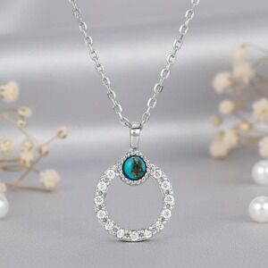Montana Silversmiths Turquoise Tranquility CZ Crystal Necklace Retail‎ $60 ~ New